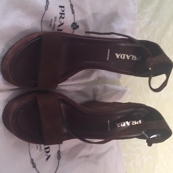 Prada suede wedges - Picture 6 of 8